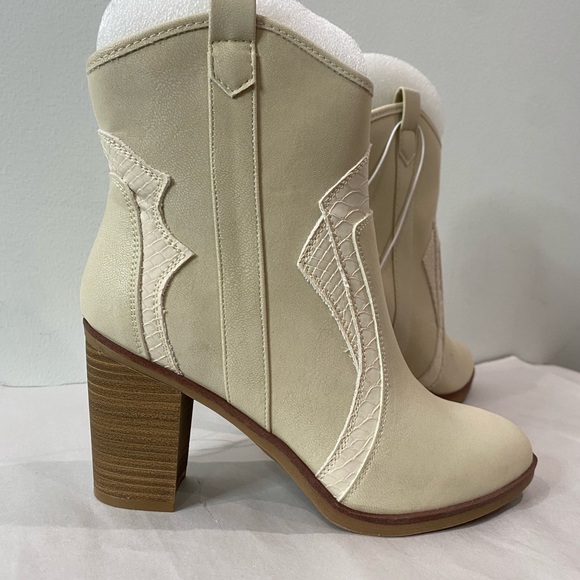 MIA Simmone Cowboy Boots ivory - Picture 8 of 12